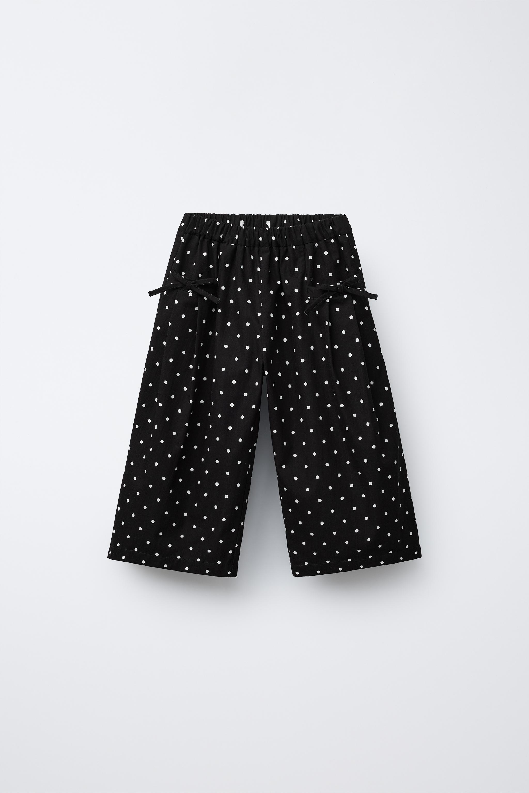 PANTALON JUPE-CULOTTE À POIS